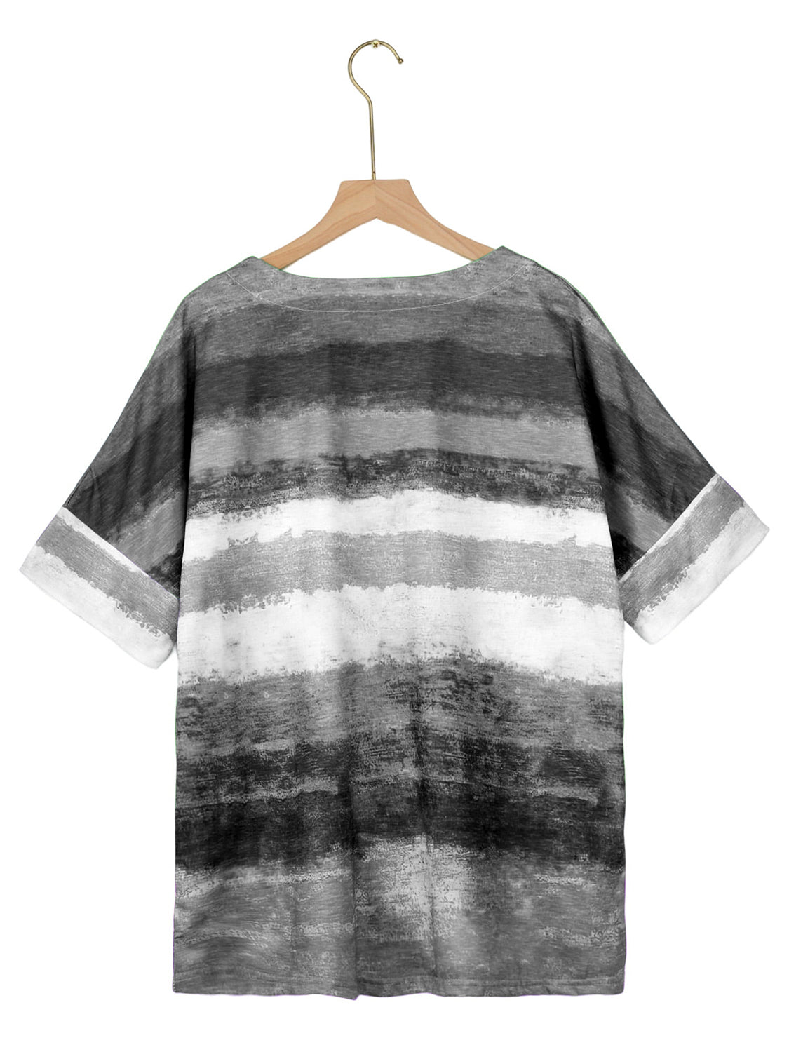 PREORDER- Full Size Color Block Round Neck Half Sleeve T-Shirt