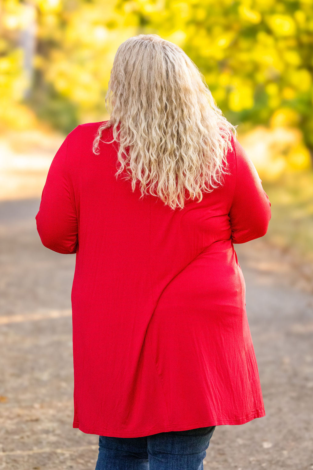 Michelle Mae Classic Cardigan - Red