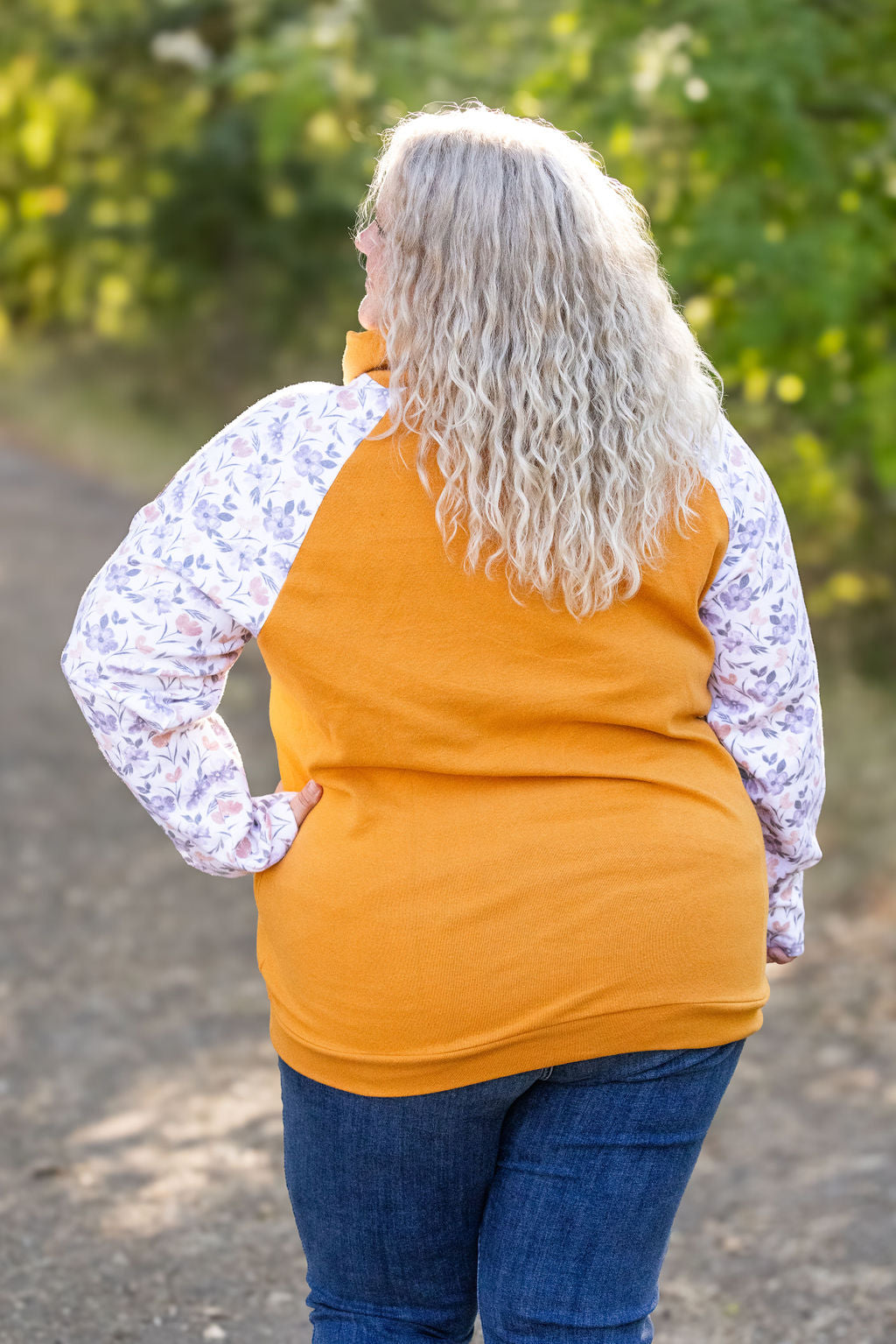 Michelle Mae Zoey ZipCowl - Mustard and Harvest Floral