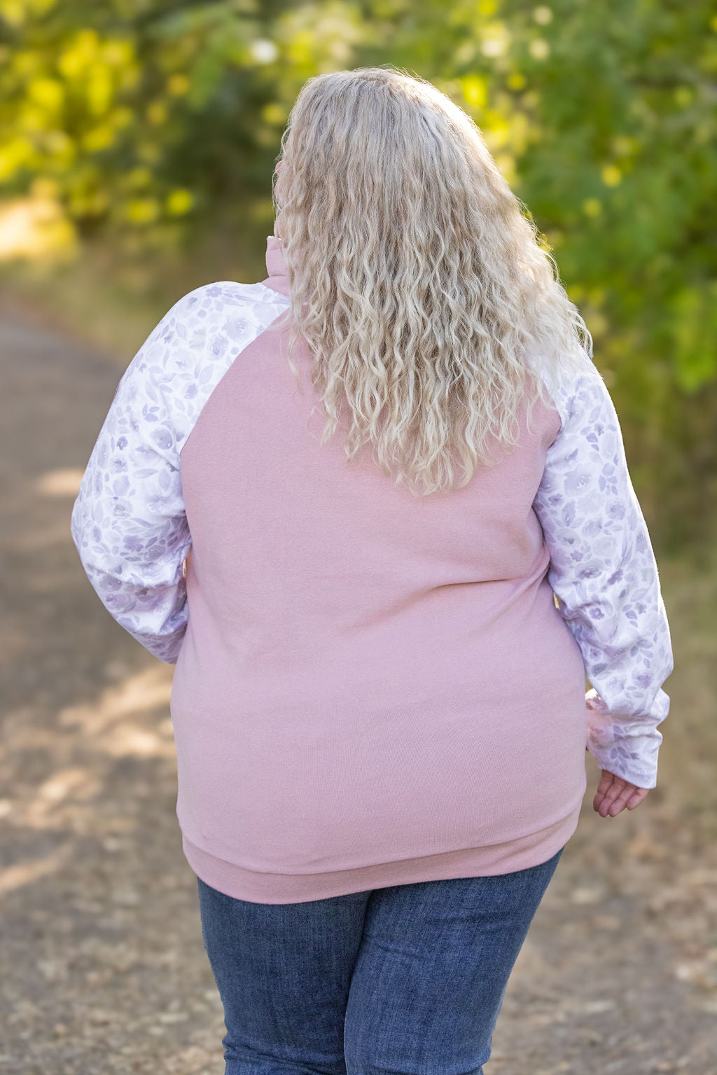 Michelle Mae Zoey ZipCowl - Pink and Blush Floral