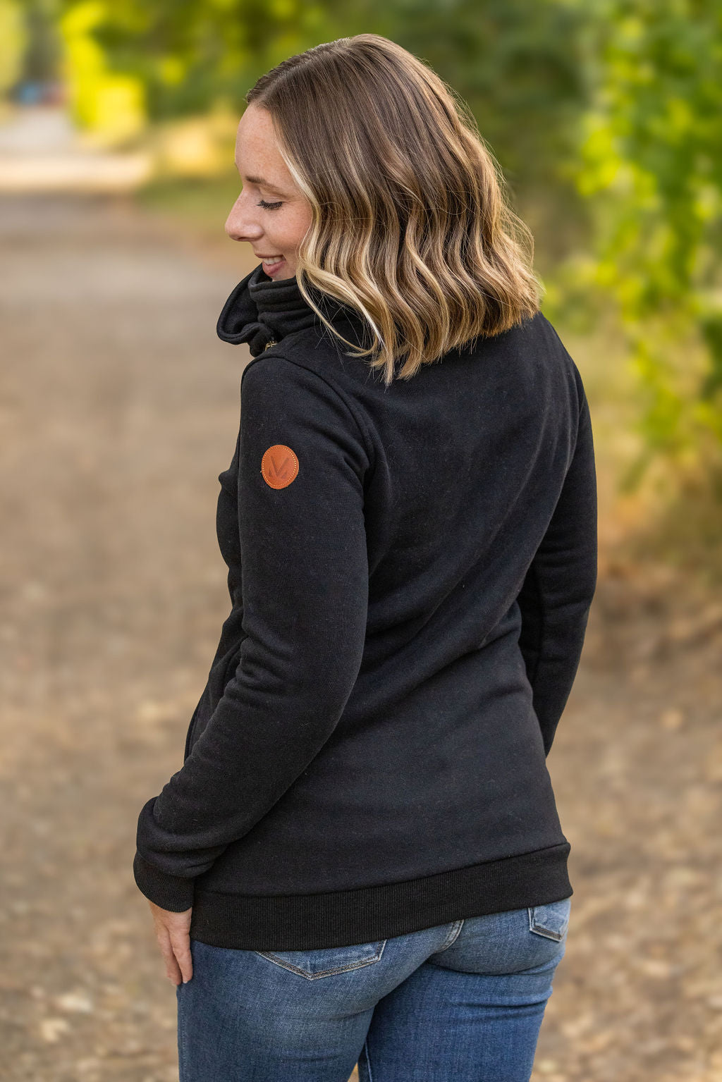 Michelle Mae Quinn ZipUp Cowl - Black | Women's Hoodie