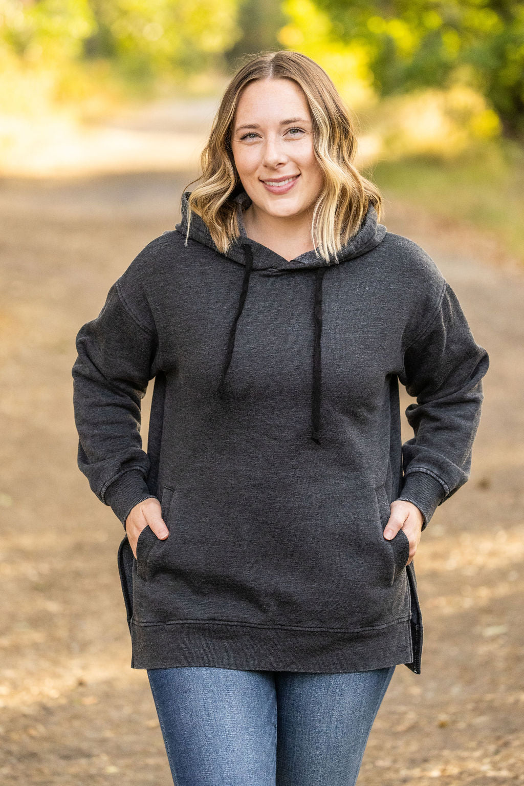 Michelle Mae Vintage Wash Hoodie - Black