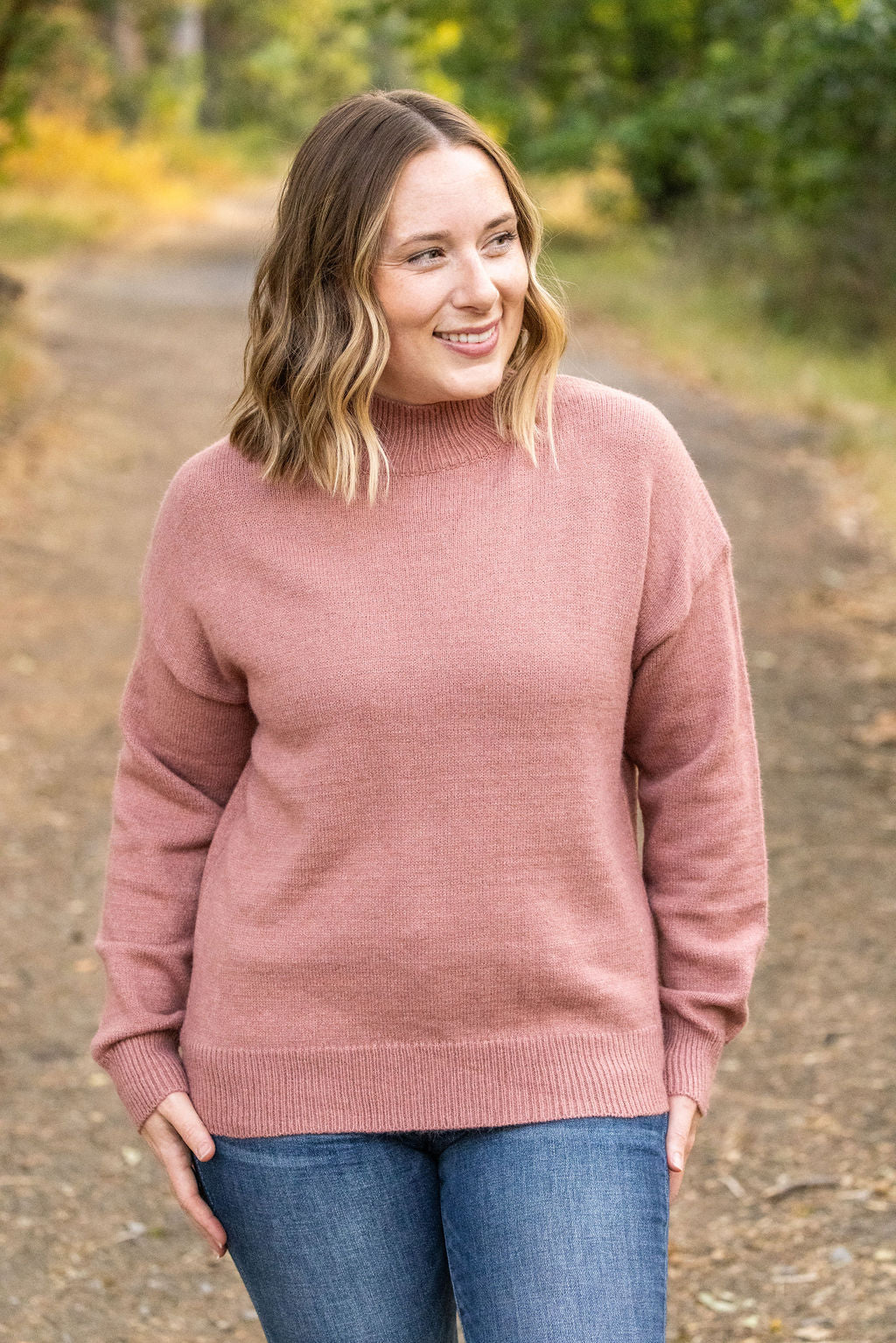 Michelle Mae Molly Sweater - Mauve