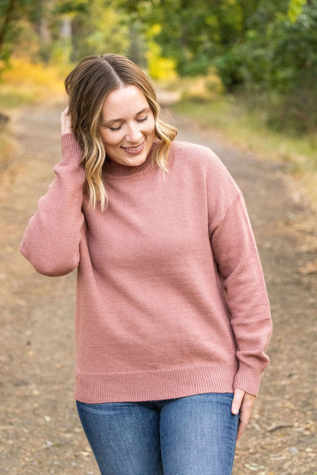 Michelle Mae Molly Sweater - Mauve