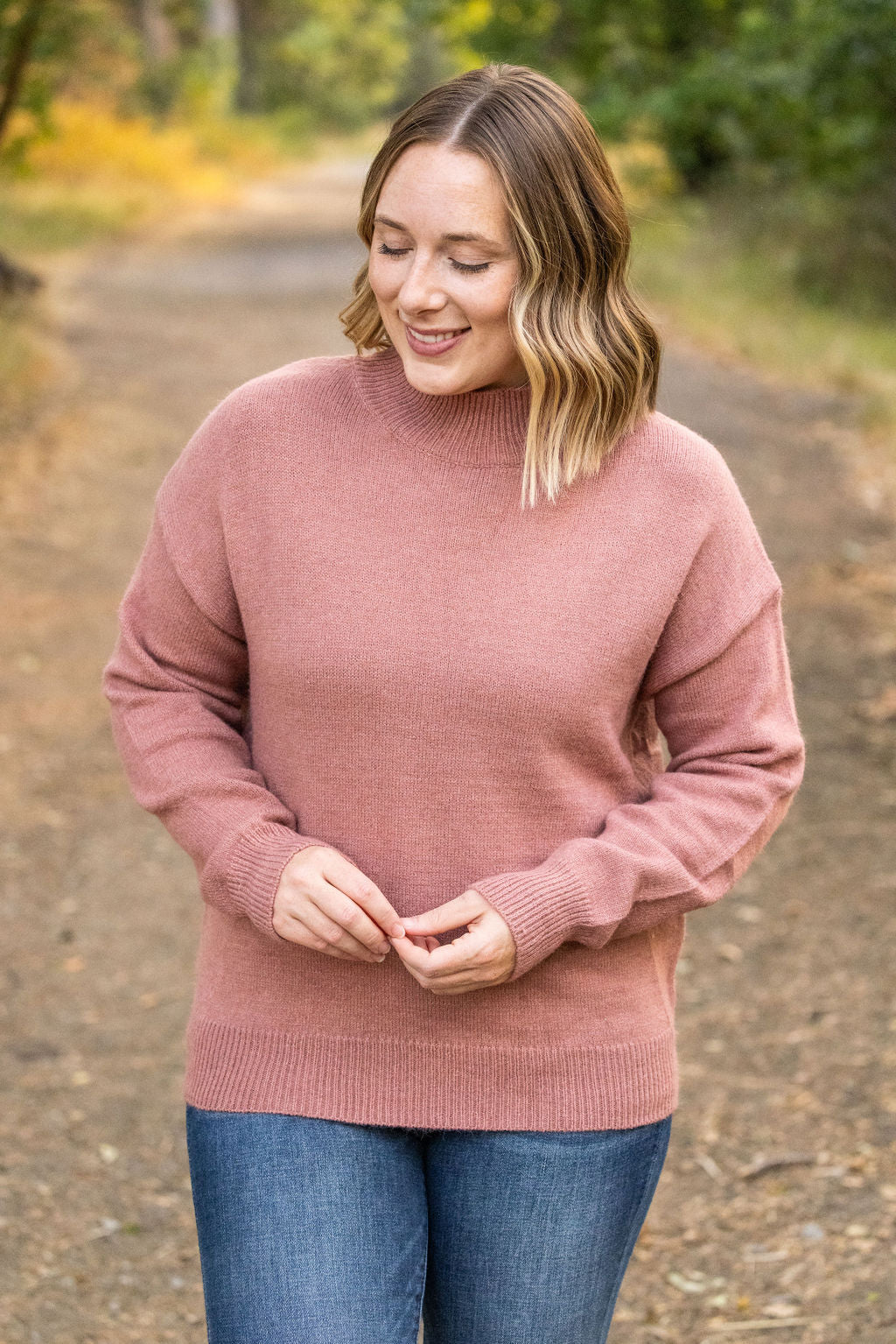 Michelle Mae Molly Sweater - Mauve