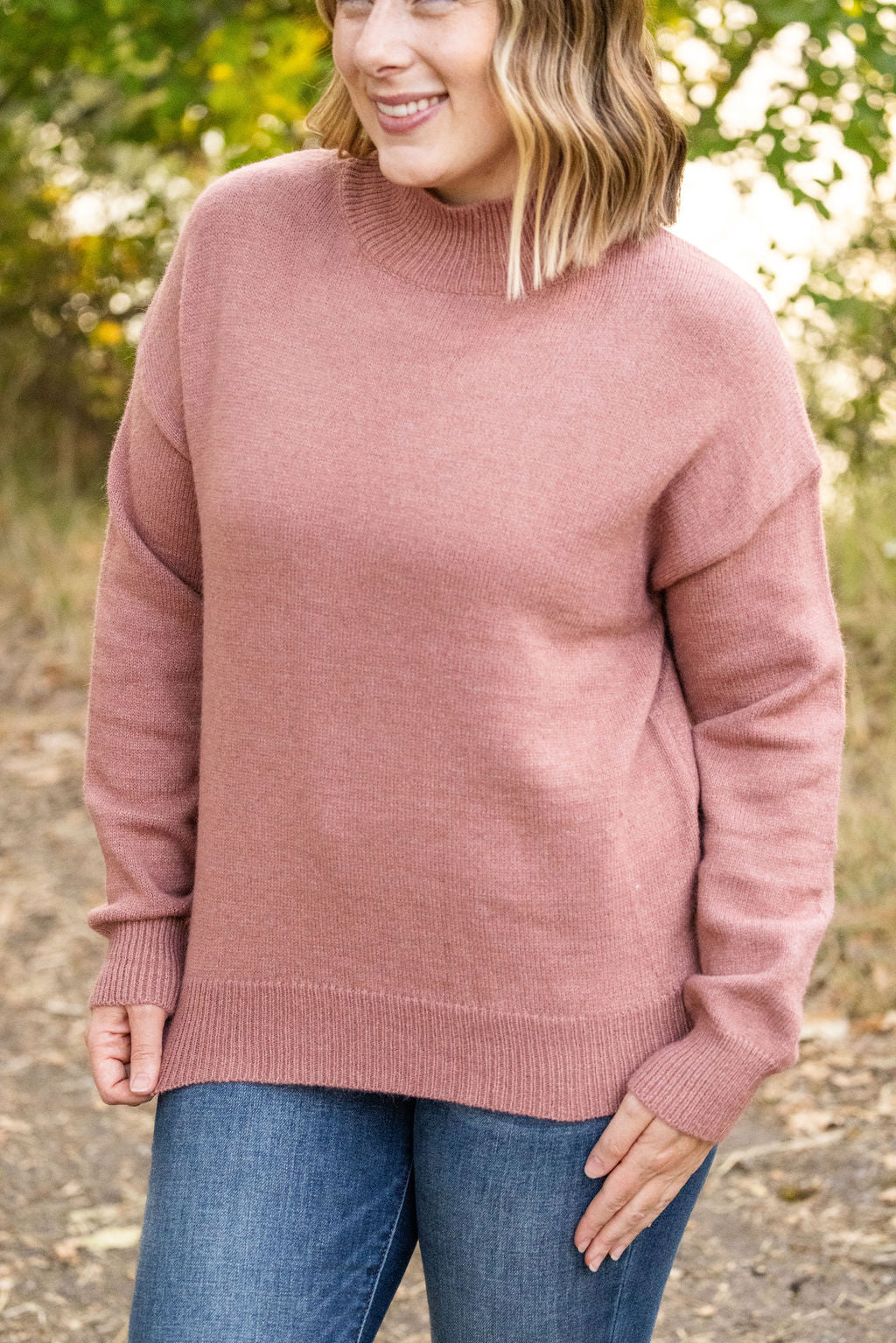 Michelle Mae Molly Sweater - Mauve