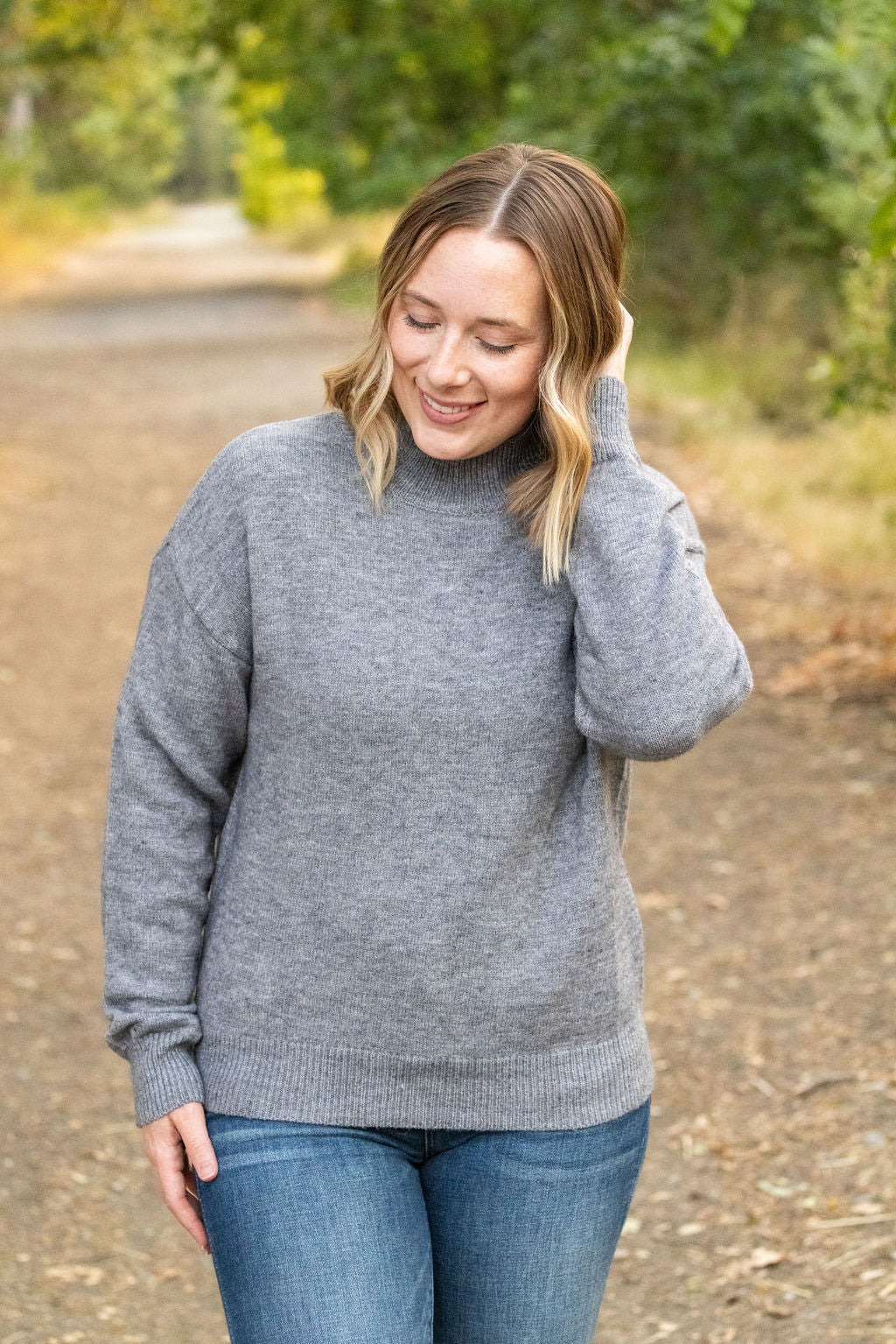 Michelle Mae Molly Sweater - Grey