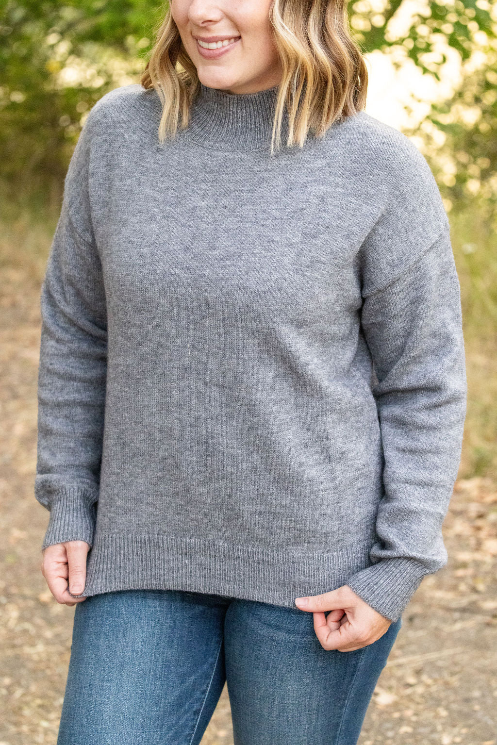 Michelle Mae Molly Sweater - Grey