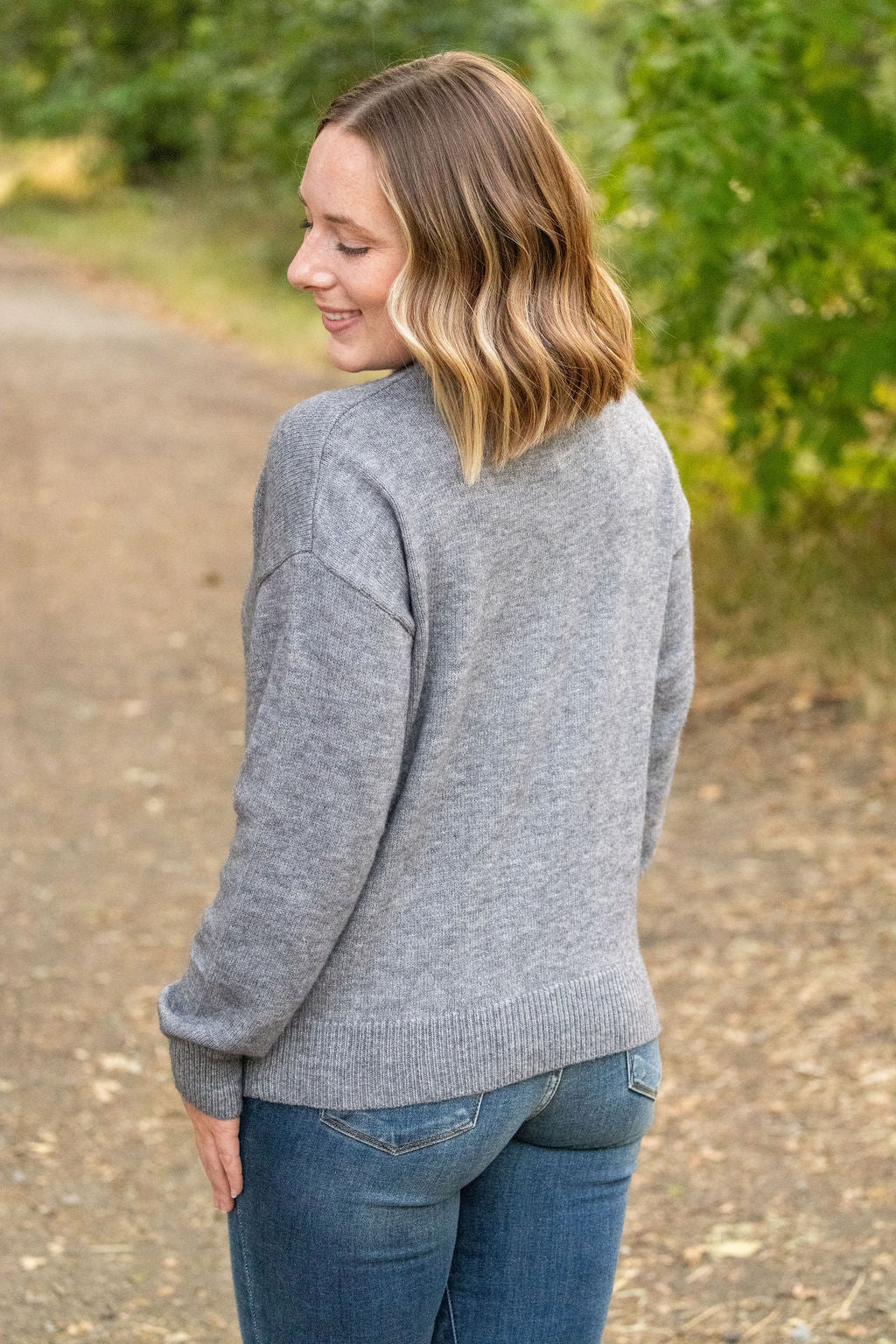 Michelle Mae Molly Sweater - Grey