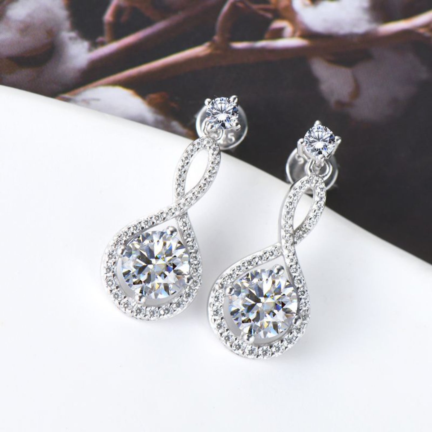 PREORDER- 1 Carat Moissanite 925 Sterling Silver Earrings