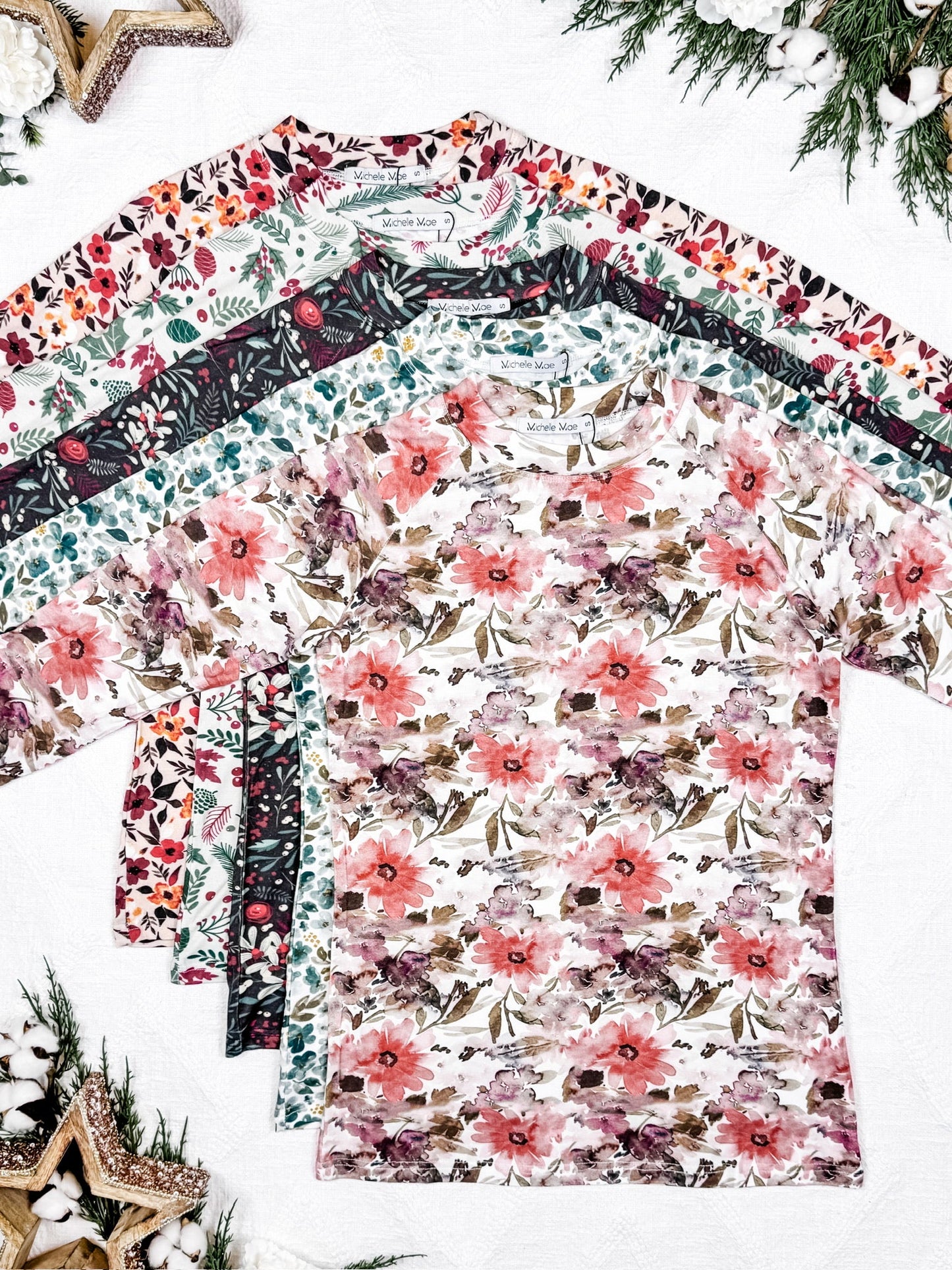 Michelle Mae Blair Long Sleeve Top - Floral Sunset