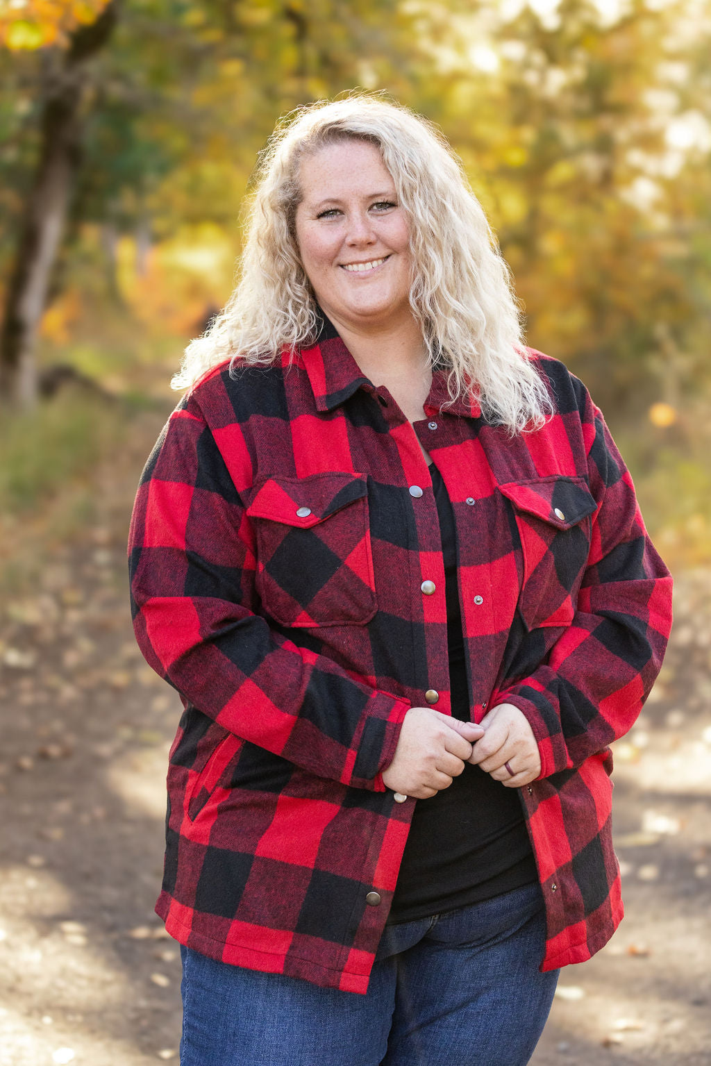 Michelle Mae Norah Plaid Shacket - Buffalo Plaid