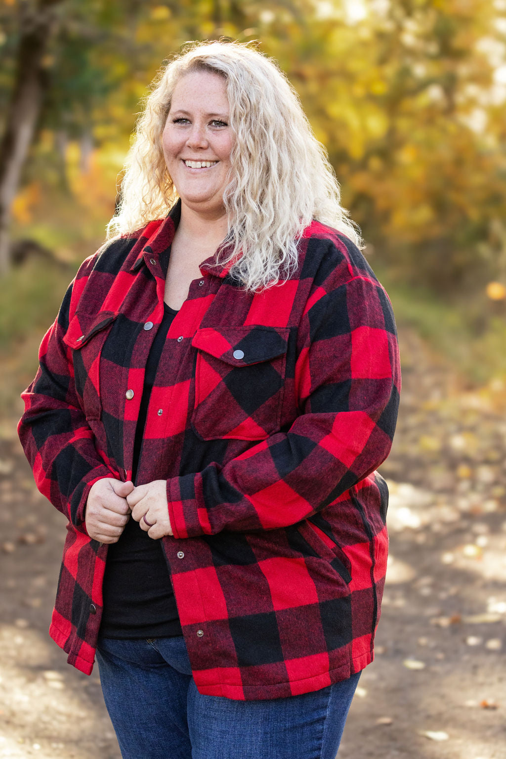 Michelle Mae Norah Plaid Shacket - Buffalo Plaid