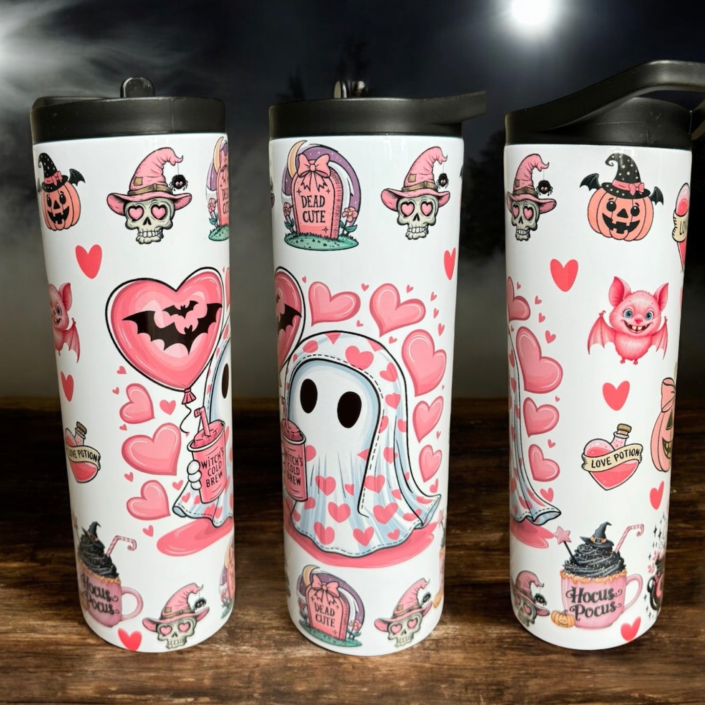 LOVING GHOST Flip Top Tumbler