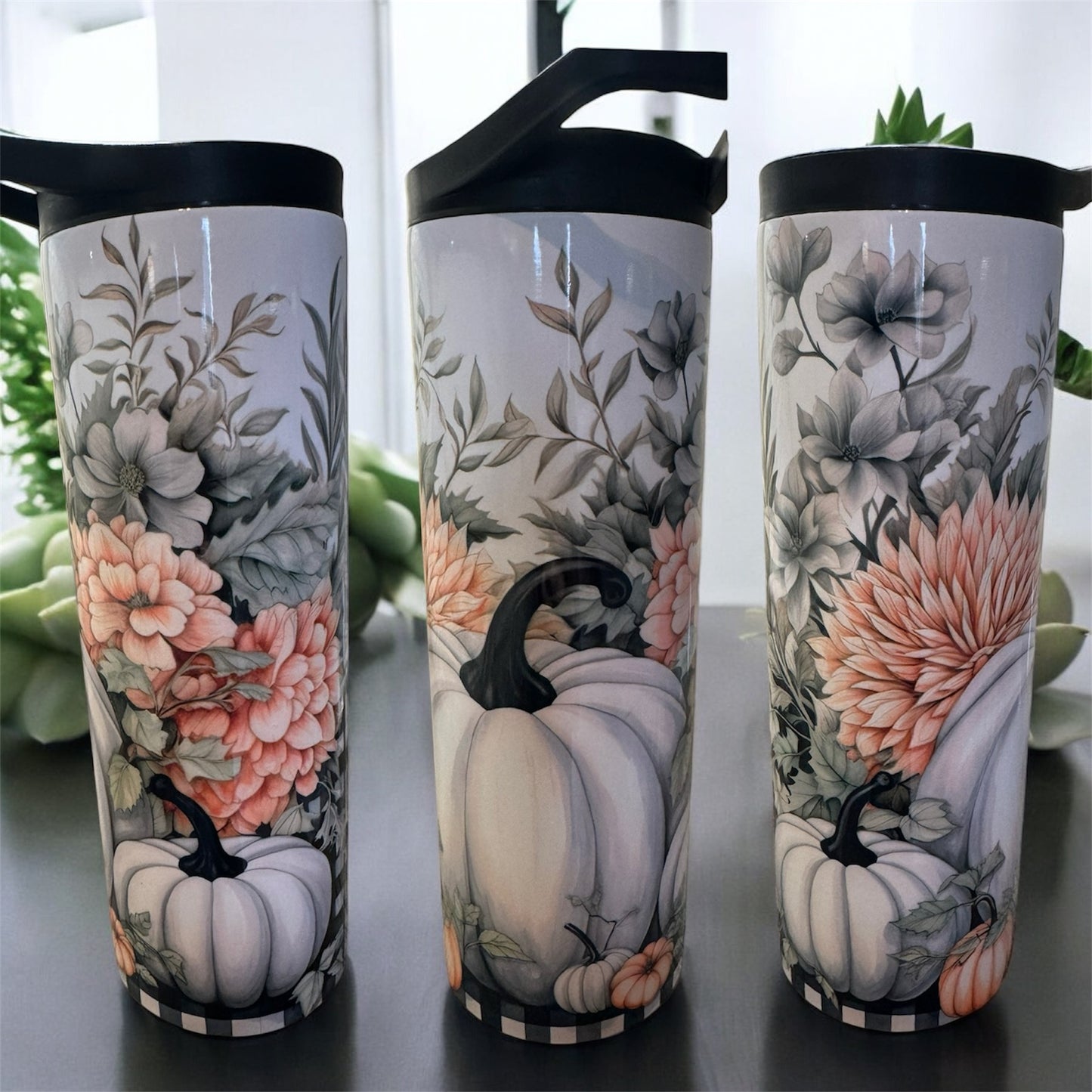 CLASSY PUMPKIN Flip Top Tumbler