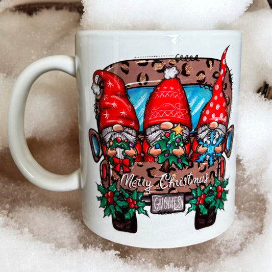 MERRY CHRISTMAS GNOMES Ceramic Mug