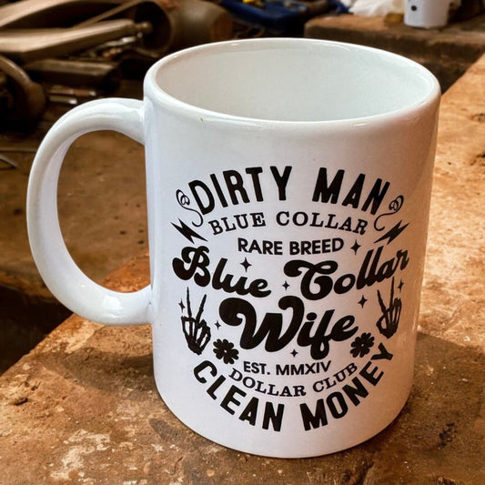 BLUE COLLAR WIFE Ceramic Mug