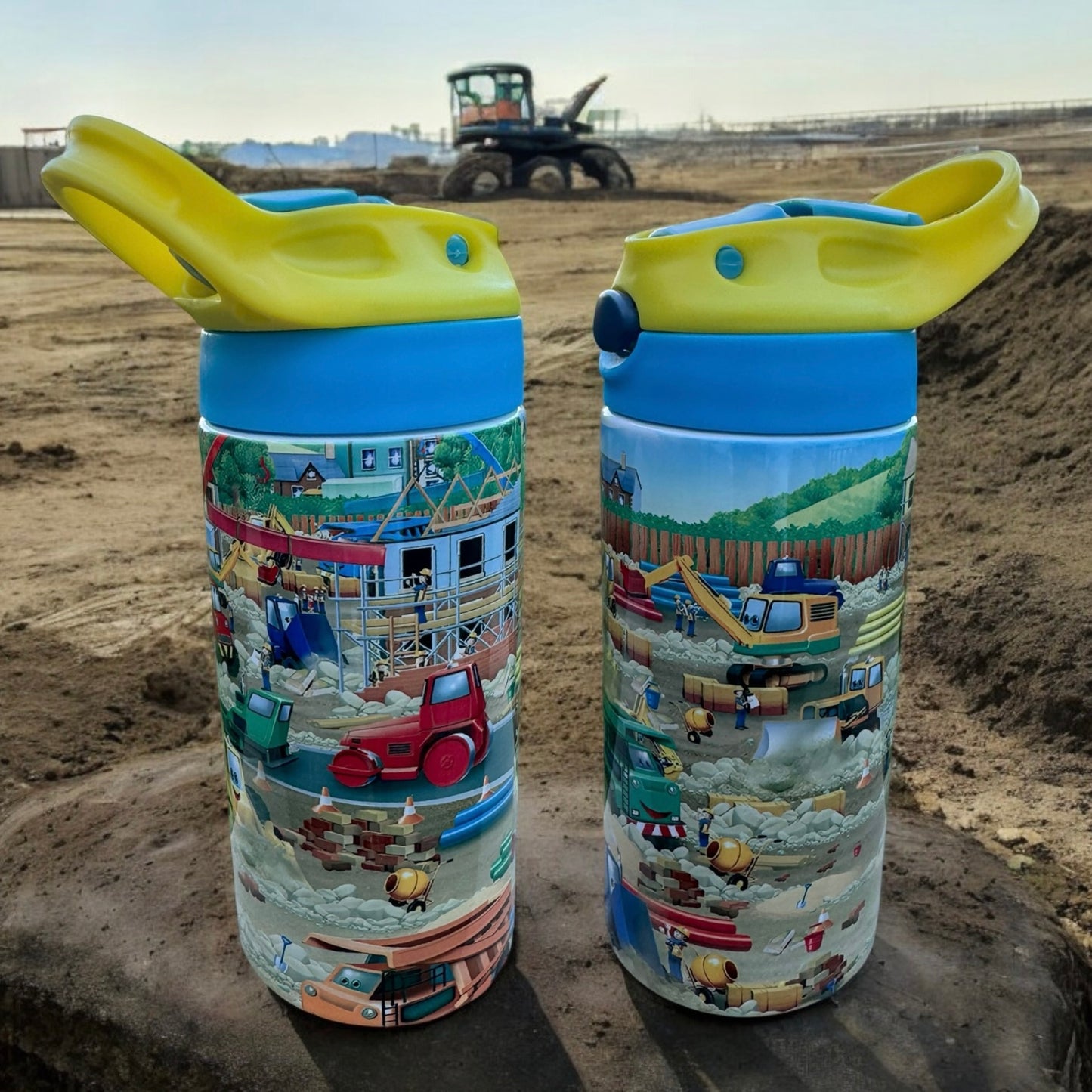 CONSTRUCTION Kids Flip Top Tumbler