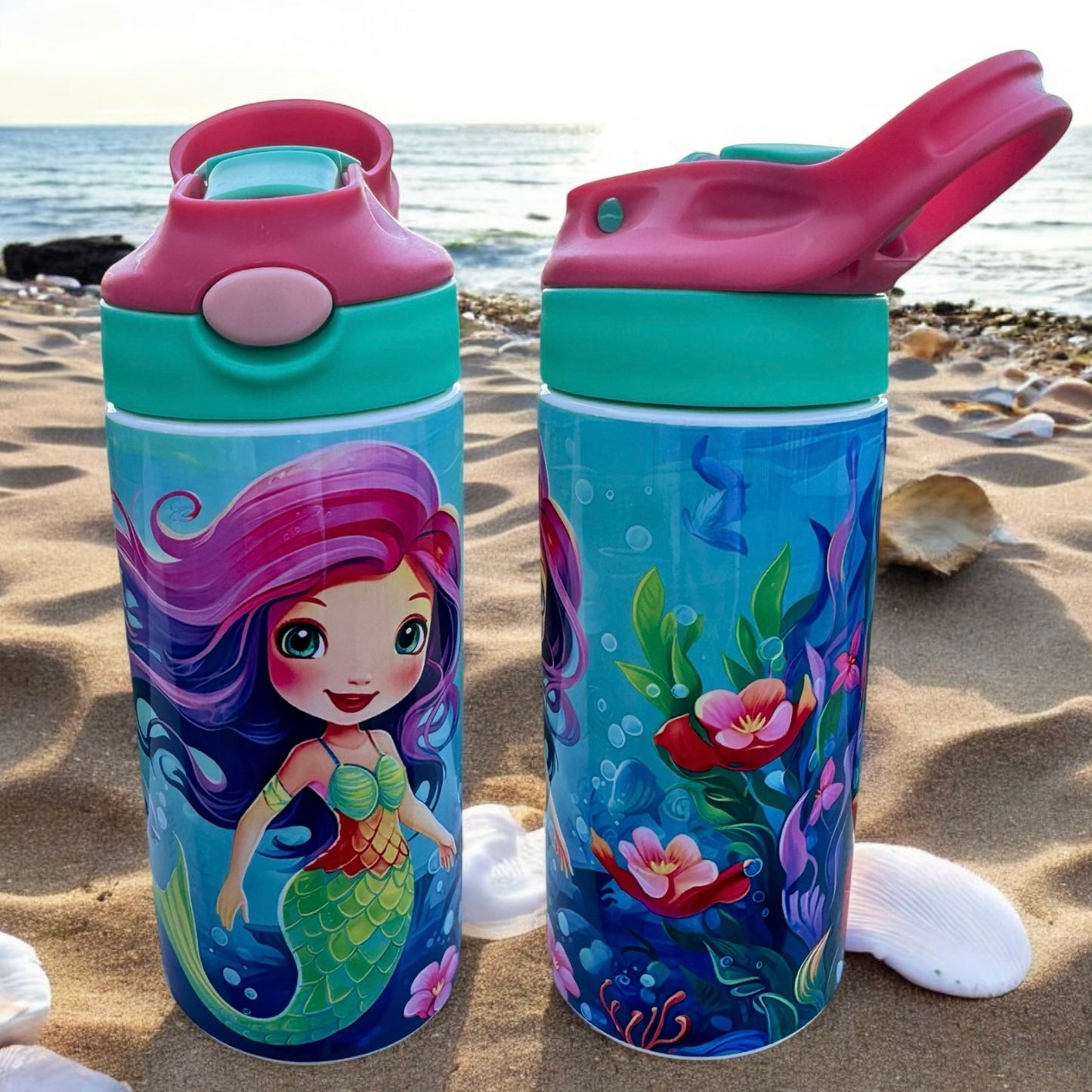 MERMAID Kids Flip Top Tumbler