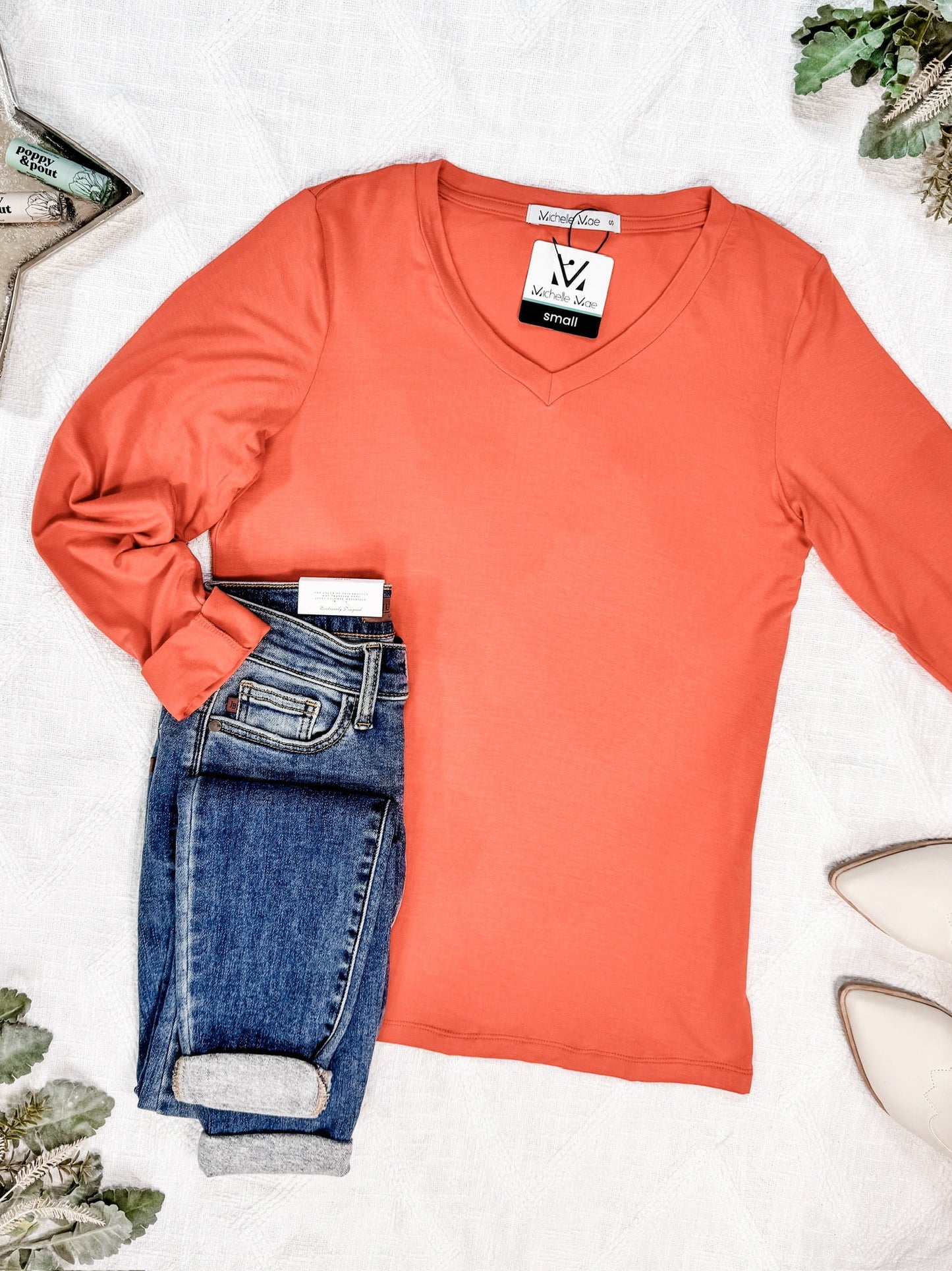 Michelle Mae Larissa Long Sleeve - Pumpkin