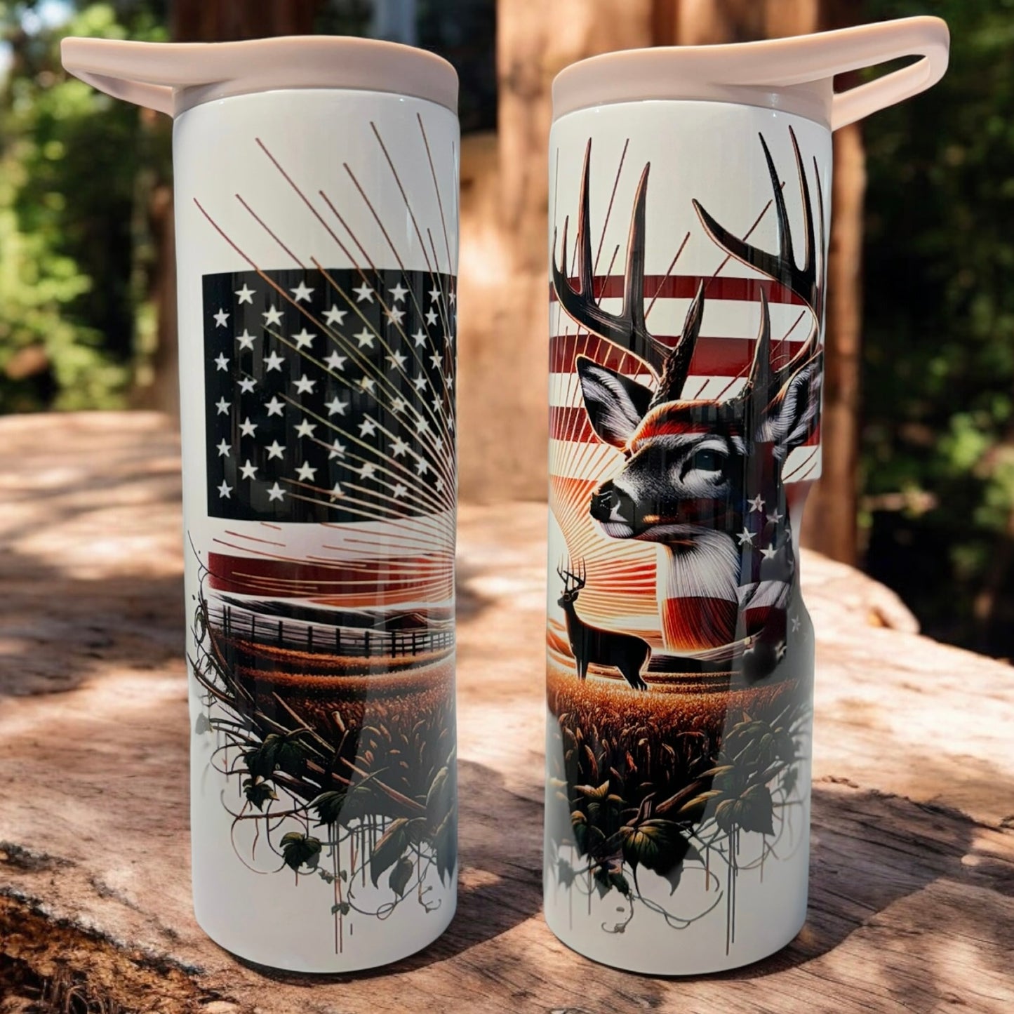 SUNRISE HUNT Flip Top Tumbler