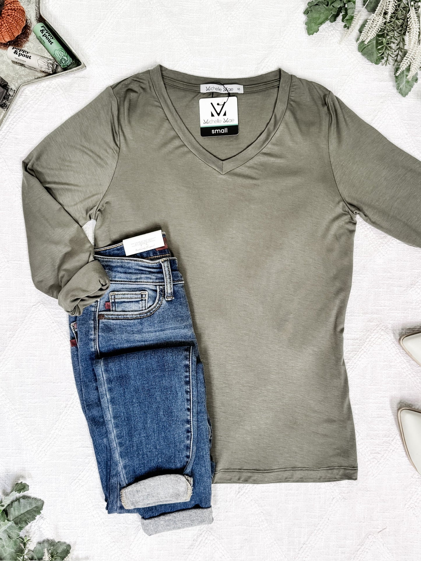 Michelle Mae Larissa Long Sleeve - Olive