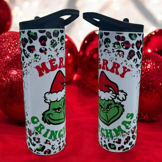 MERRY GRINCHMAS Flip Top Tumbler