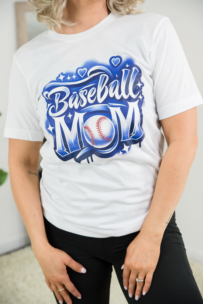 Baseball Mom Graffiti Graphic Tee