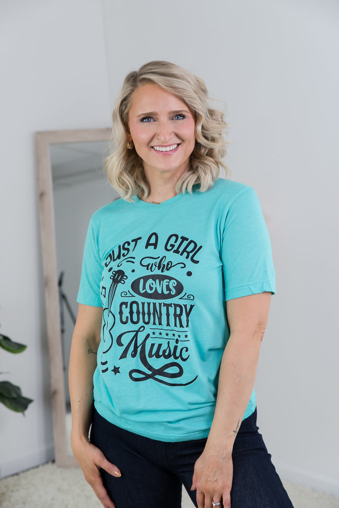 Loves Country Music Graphic Tee