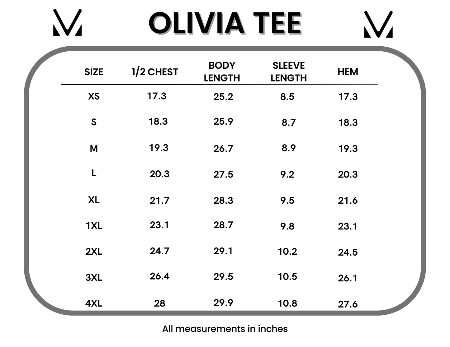 Michelle Mae Olivia Tee - Charcoal