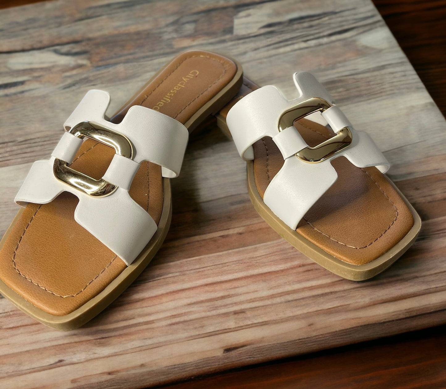 City Classified Buckle Slides
