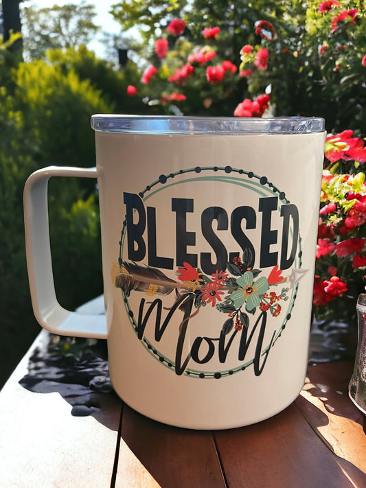 BLESSED MOM Tea/Coffee Mug Tumbler