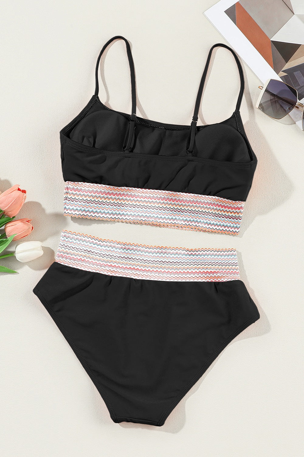 PREORDER- Scoop Neck Spaghetti Strap Two-Piece Swim Set