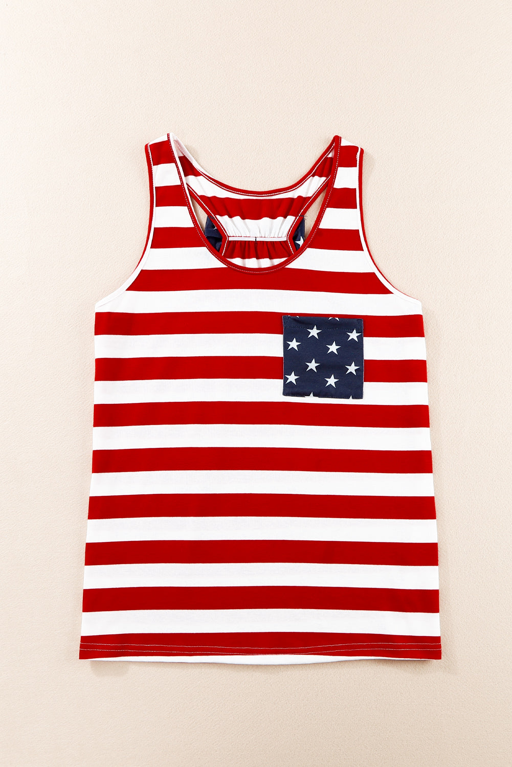 PREORDER- Star and Stripe Scoop Neck Tank