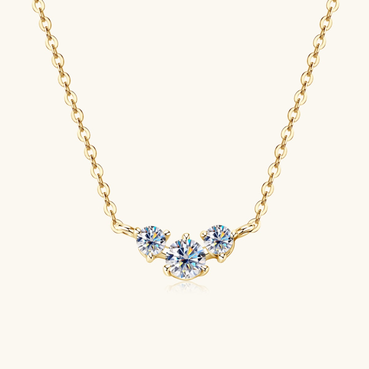 PREORDER- 925 Sterling Silver Inlaid Moissanite Necklace