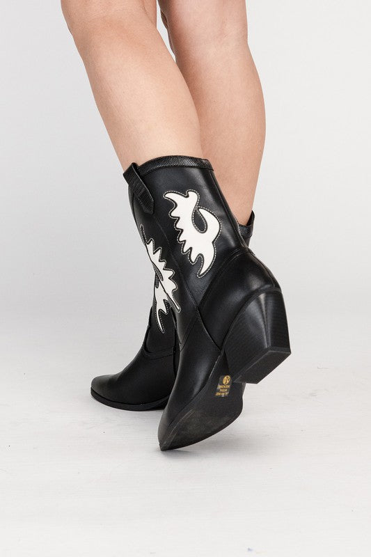 SODA GIGA Western High Ankle Boots