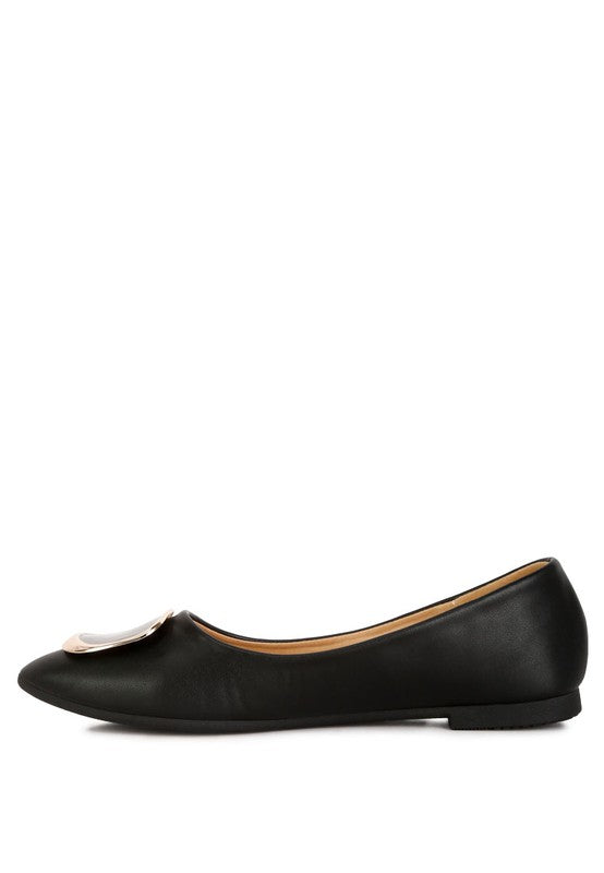 London Rag Karder Brooch Detail Ballet Flats