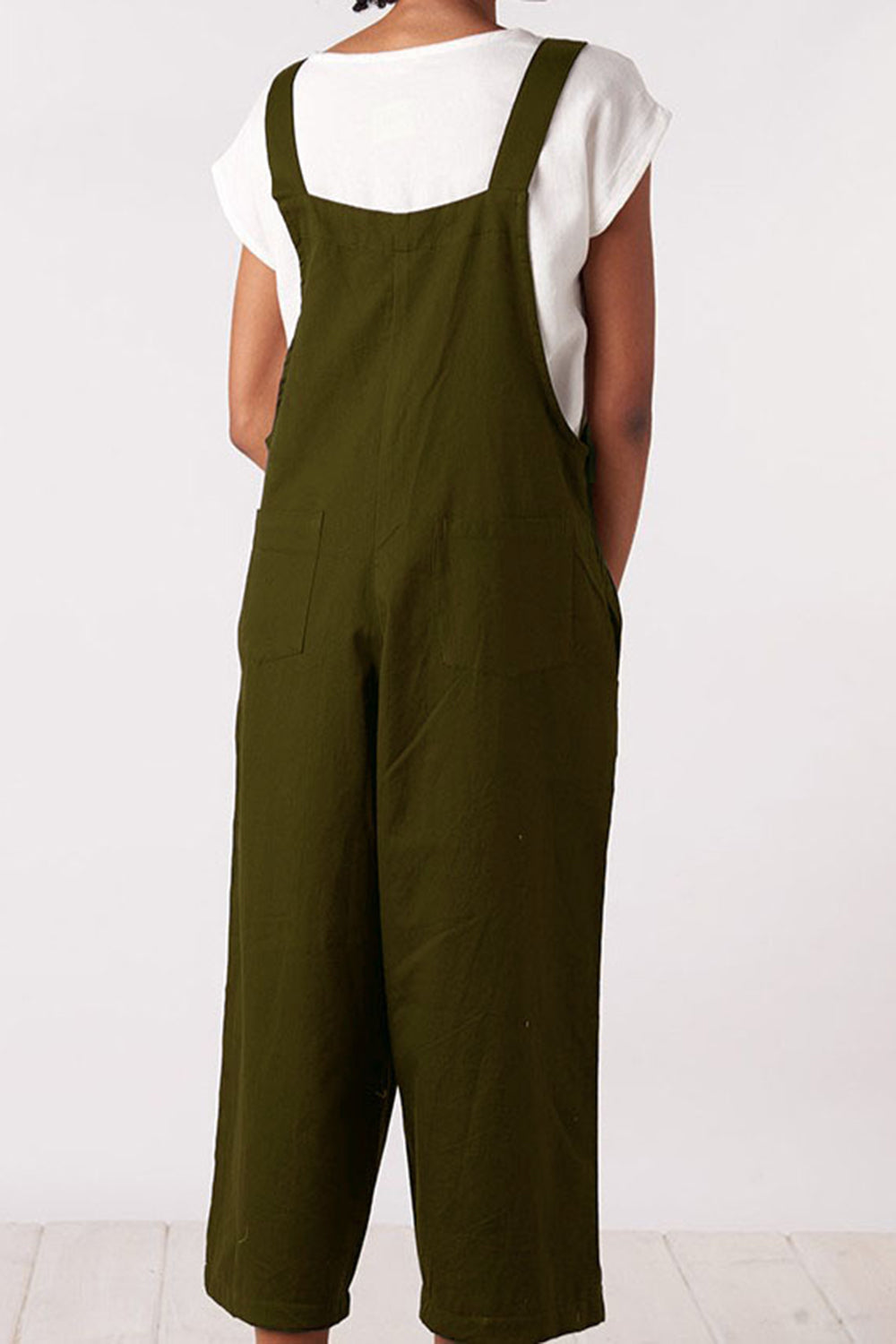 PREORDER- Full Size Square Neck Wide Strap Jumpsuit