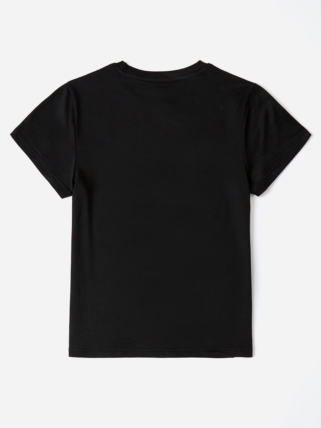 PREORDER- Letter Round Neck Short Sleeve T-Shirt