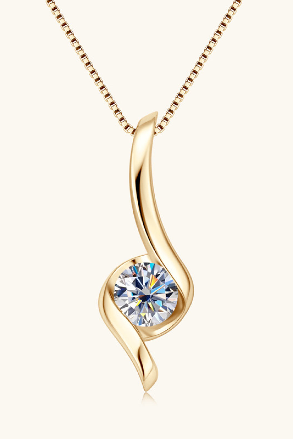 PREORDER- 1 Carat Moissanite 925 Sterling Silver Necklace