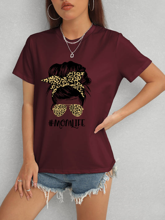 PREORDER- MOMLIFE Round Neck Short Sleeve T-Shirt