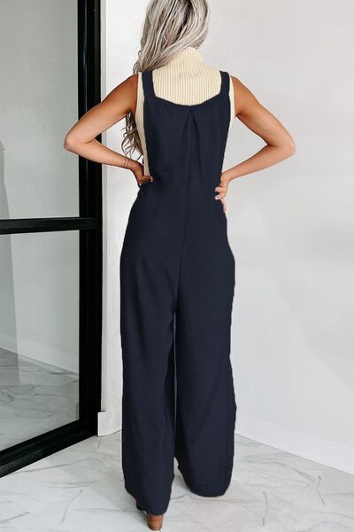 PREORDER- Square Neck Wide Strap Jumpsuit