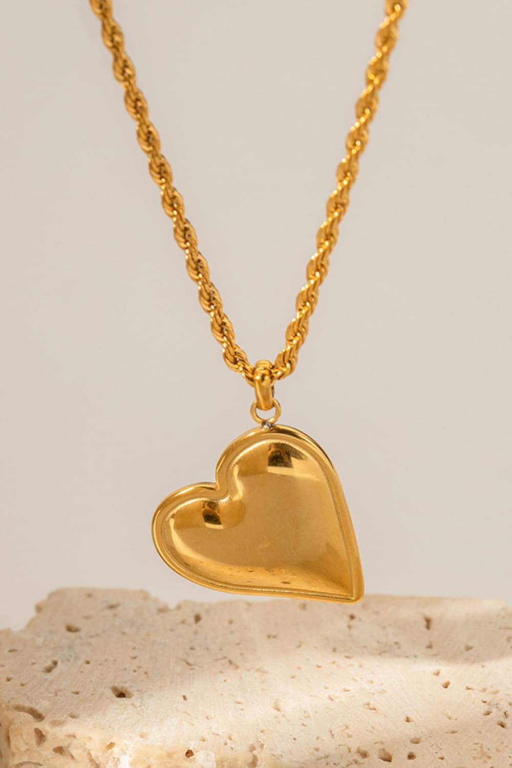 PREORDER- Heart Pendant Copper Necklace