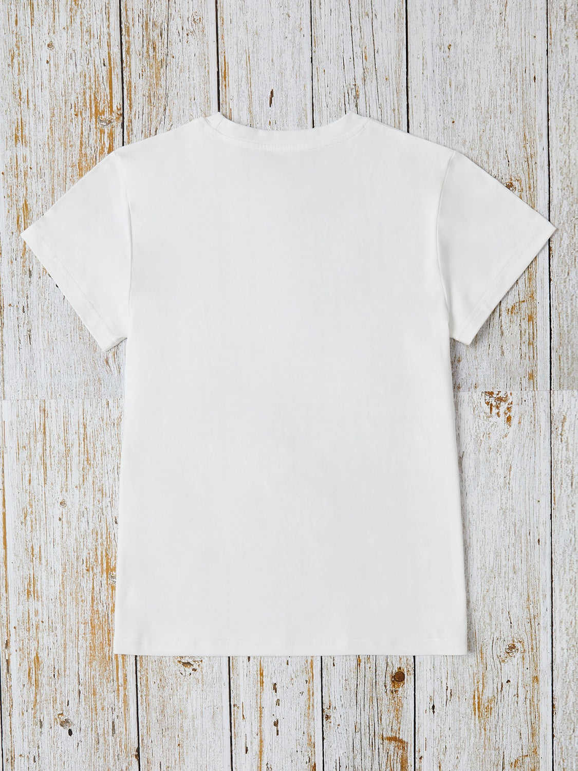 PREORDER- Sequin Heart Round Neck Short Sleeve T-Shirt