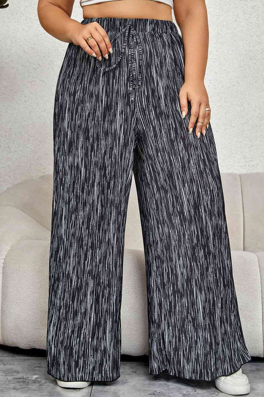 PREORDER- Plus Size High Waist Wide Pants