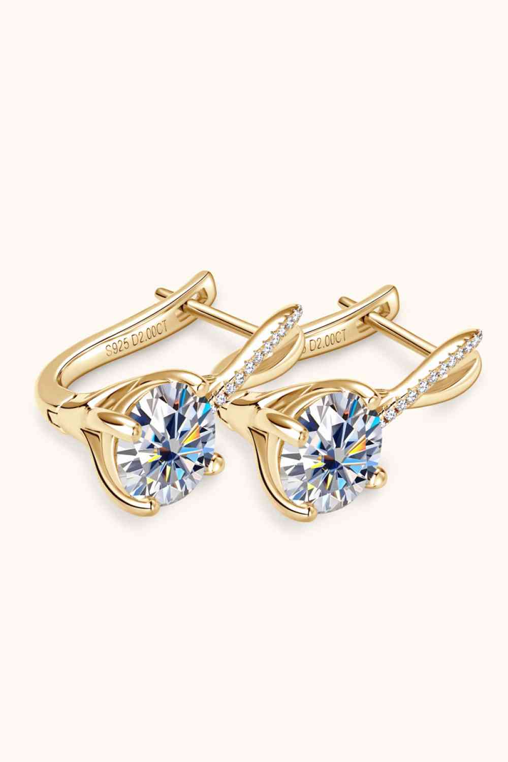 PREORDER- 4 Carat Moissanite 925 Sterling Silver Earrings