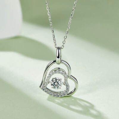 PREORDER- Moissanite 925 Sterling Silver Heart Necklace