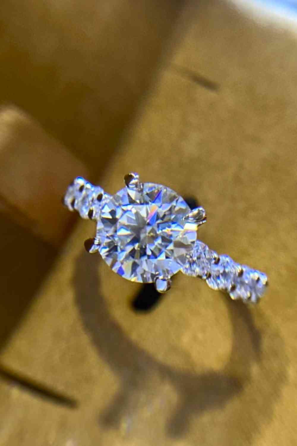 PREORDER- 2 Carat 4-Prong Moissanite Ring