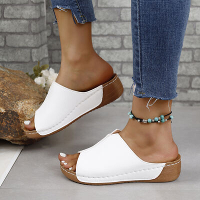 PREORDER- PU Leather Open Toe Sandals