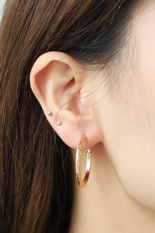 PREORDER- Minimalist Copper Hoop Earrings